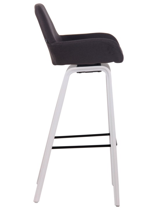 Banqueta alta em tecido Newnan com estrutura de 4 pés (carvalho), preto