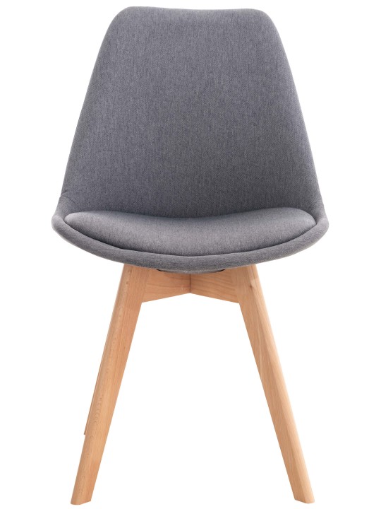 Conjunto de 4 cadeiras tecido Linares, cinza