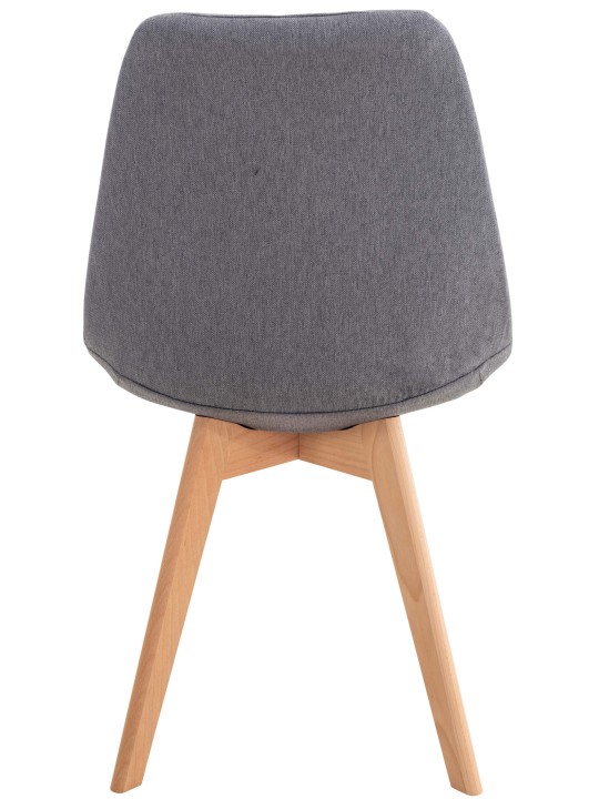 Conjunto de 4 cadeiras tecido Linares, cinza