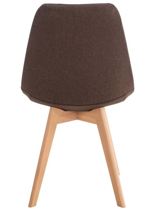 Conjunto de 4 cadeiras tecido Linares, castanho Conjunto de 4 cadeiras tecido Linares, castanho