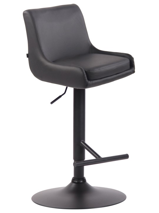 Banqueta alta Club couro sintético, cinza