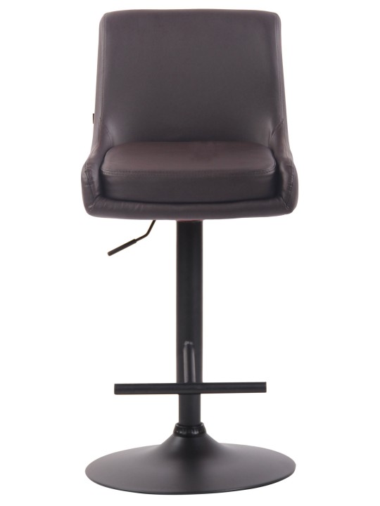 Banqueta alta Club couro sintético, castanho Banqueta alta Club couro sintético, castanho