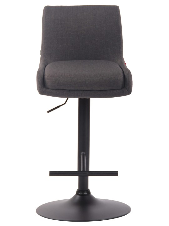 Banco de bar em tecido club, cinza escuro Banco de bar em tecido club, cinza escuro