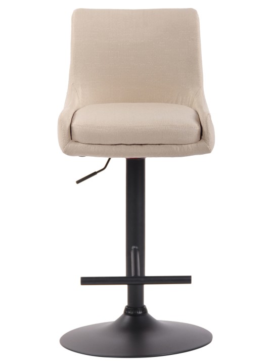 Banco de bar em tecido club, creme Banco de bar em tecido club, creme