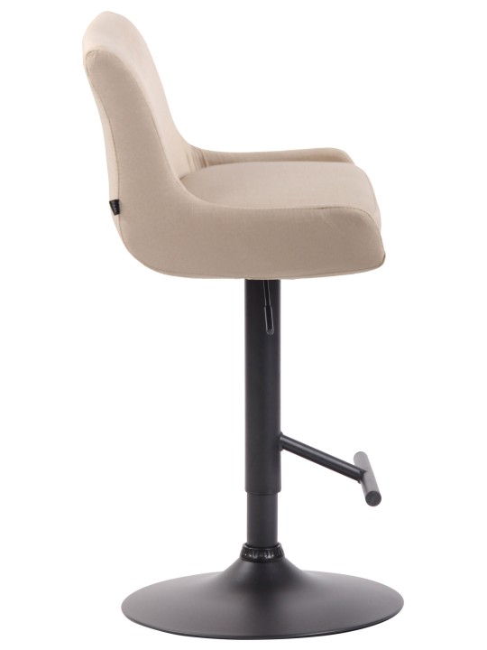 Banco de bar em tecido club, creme Banco de bar em tecido club, creme