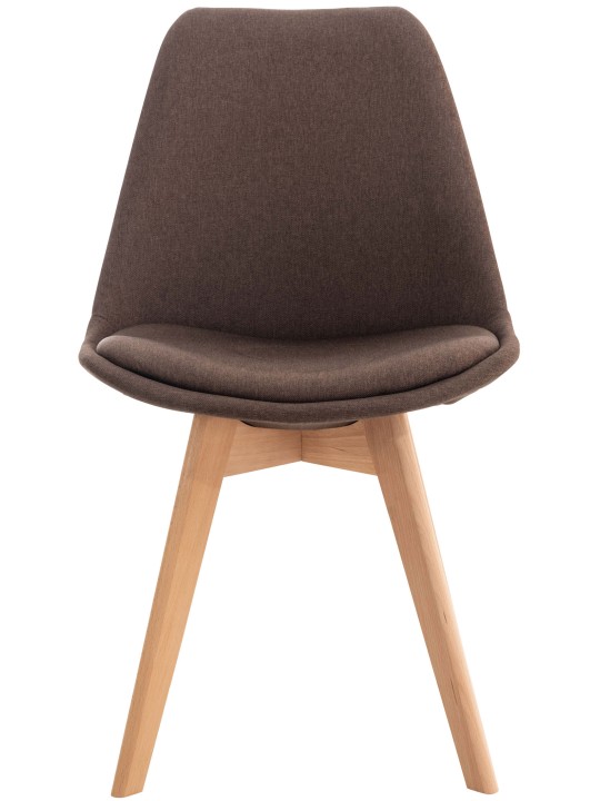 Cadeira Linares tecido, castanho