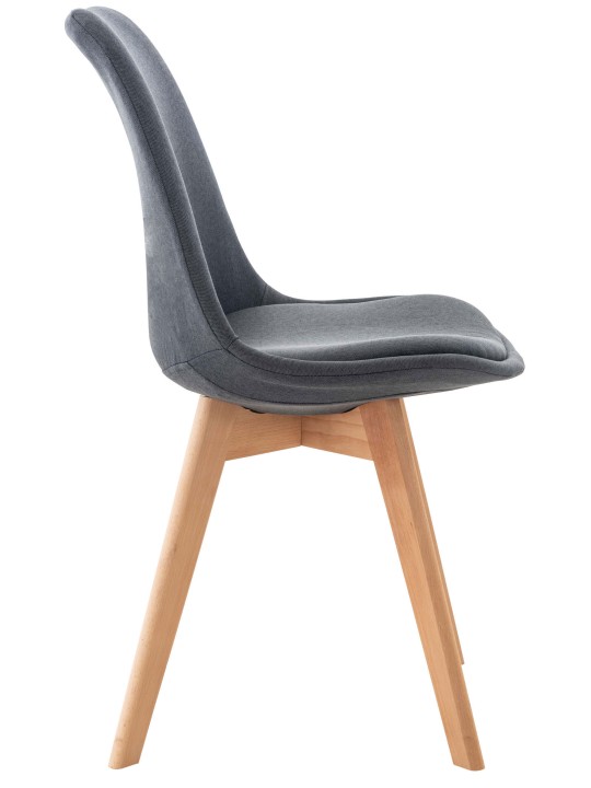 Cadeira Linares tecido, cinza escuro Cadeira Linares tecido, cinza escuro