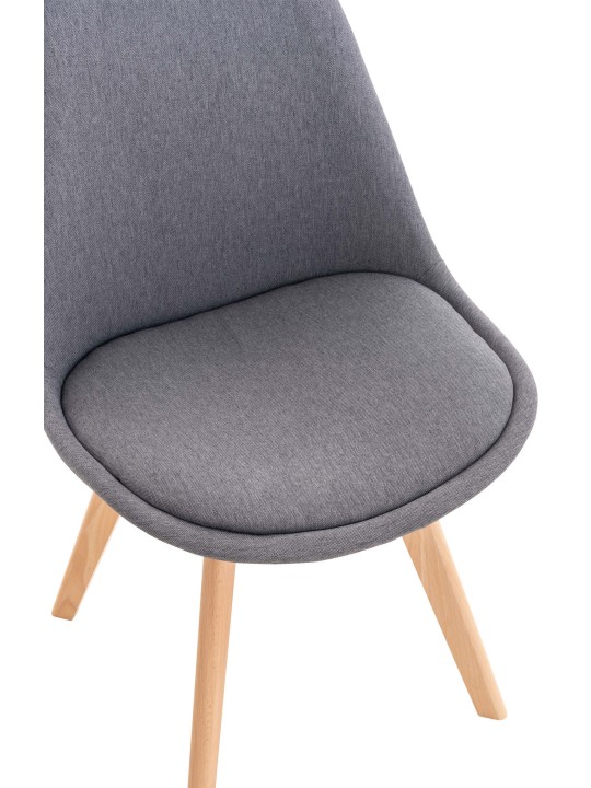 Cadeira Linares tecido, cinza