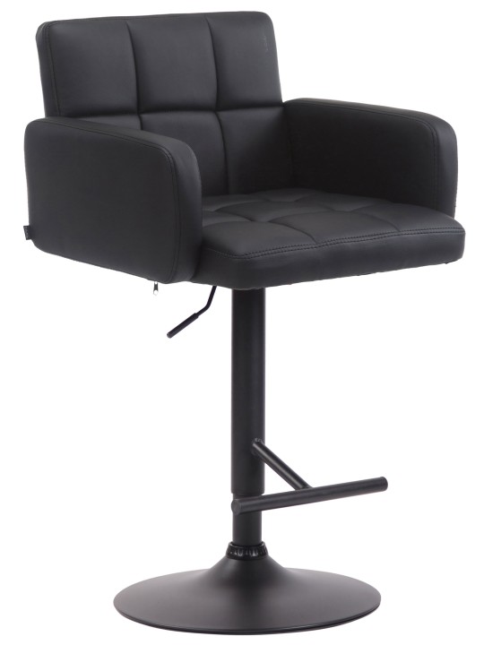 Banqueta alta Los Angeles, preto