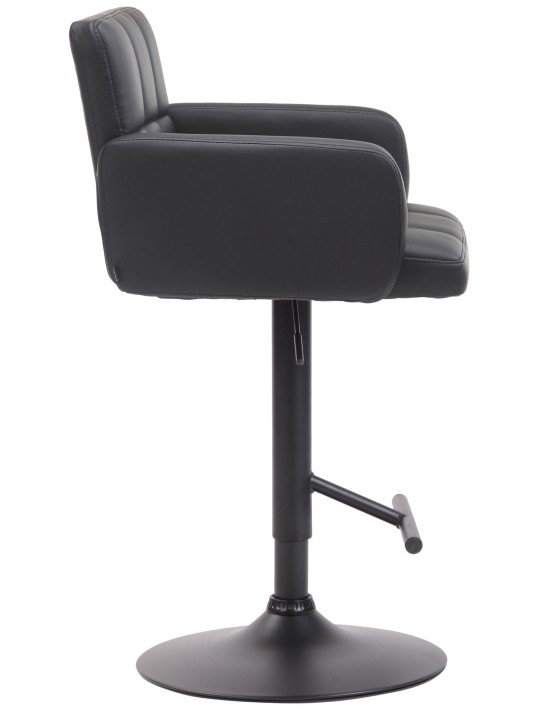 Banqueta alta Los Angeles, preto