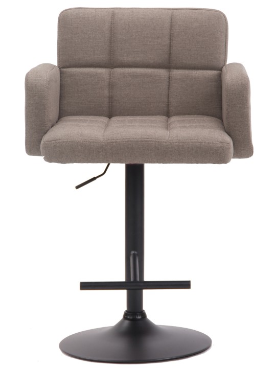 Banco alto Los Angeles, tecido, taupe