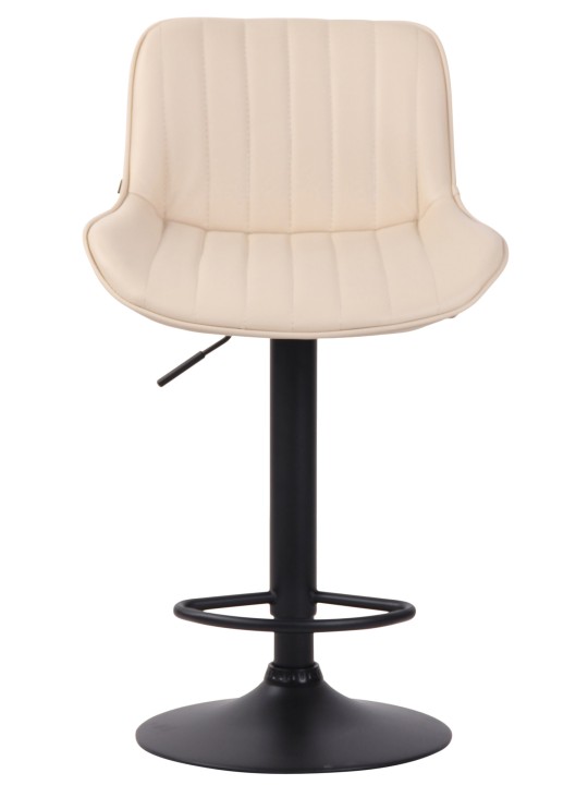 Banqueta alta Lentini couro sintético, creme Banqueta alta Lentini couro sintético, creme