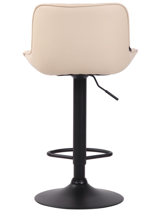 Banqueta alta Lentini couro sintético, creme Banqueta alta Lentini couro sintético, creme