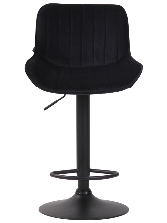 Banqueta alta Lentini veludo, preto Banqueta alta Lentini veludo, preto