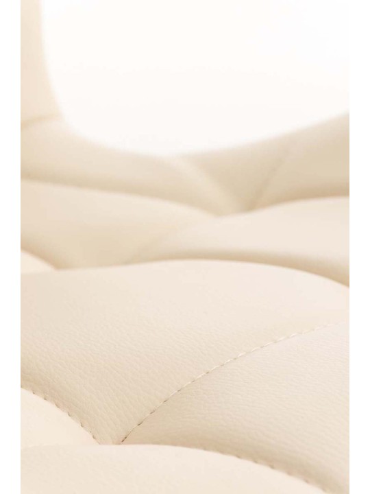 Conjunto de 4 cadeiras para sala de jantar Elda em pele sintética, creme Conjunto de 4 cadeiras para sala de jantar Elda em pele sintética, creme