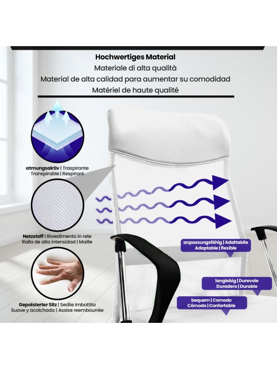 Cadeira de escritório em Washington, branco