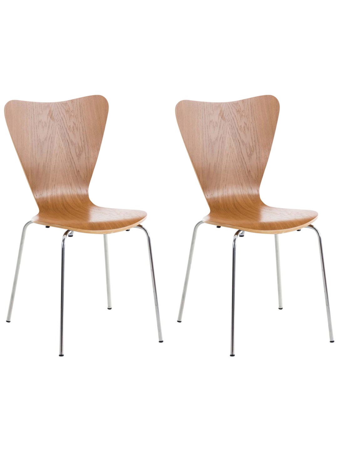 Conjunto de 2 cadeiras para visitantes Calisto, carvalho