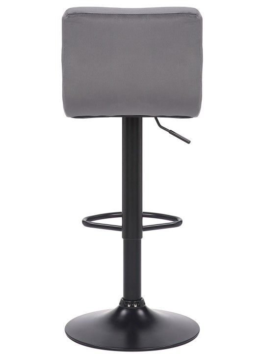 Conjunto de 2 bancos altos Feni veludo, cinza