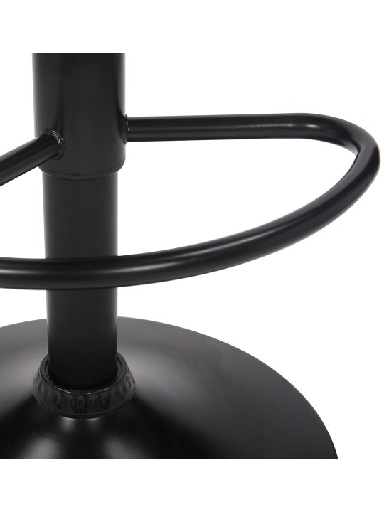 Conjunto de 2 bancos altos Feni veludo, cinza