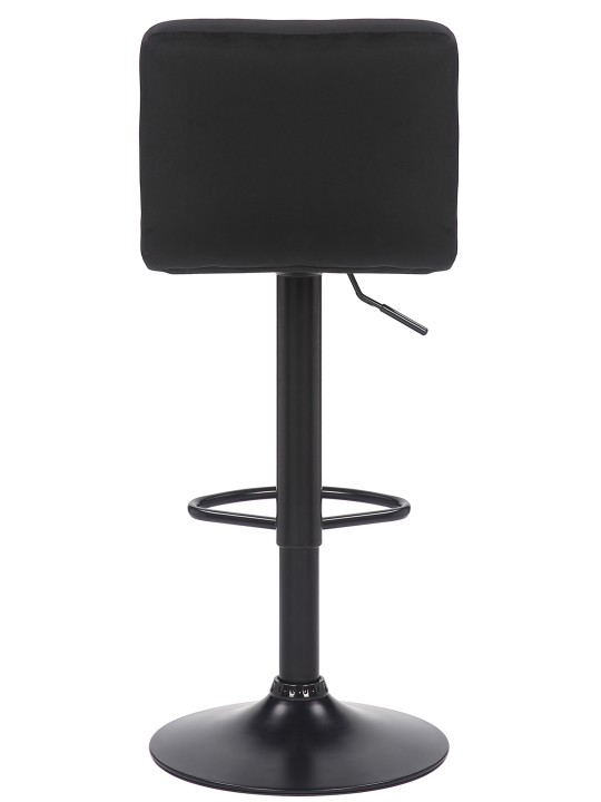 Conjunto de 2 bancos altos Feni veludo, preto