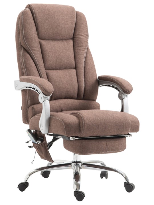 Cadeira de escritório tecido Pacific com função de massagem, castanho Cadeira de escritório tecido Pacific com função de massagem, castanho