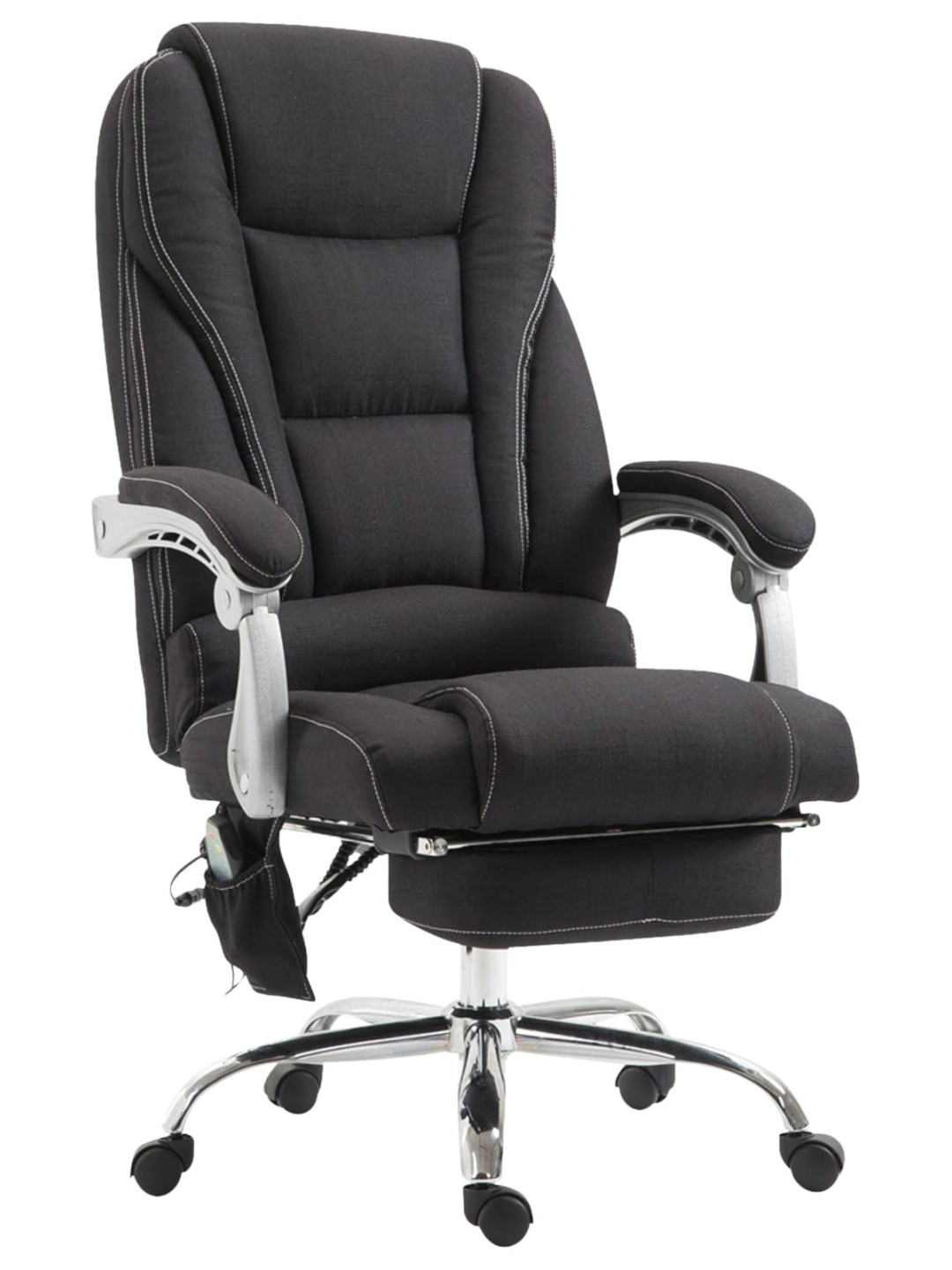 Cadeira de escritório tecido Pacific com função de massagem, preto