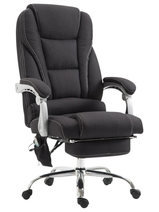 Cadeira de escritório tecido Pacific com função de massagem, preto