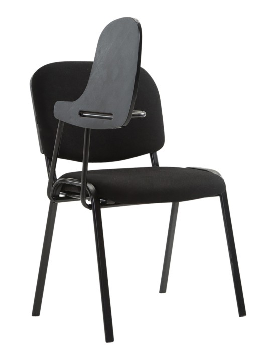 Conjunto de 4 cadeiras Ken com mesa dobrável em tecido, preto Conjunto de 4 cadeiras Ken com mesa dobrável em tecido, preto