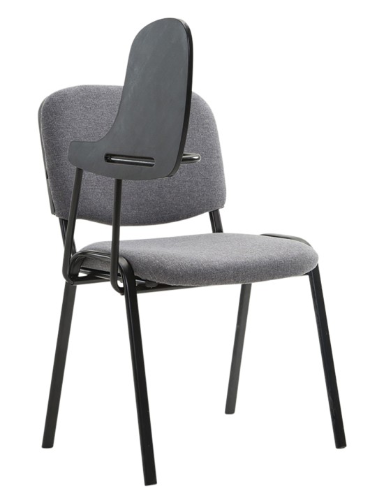 Conjunto de 4 cadeiras Ken com mesa dobrável em tecido, cinza Conjunto de 4 cadeiras Ken com mesa dobrável em tecido, cinza