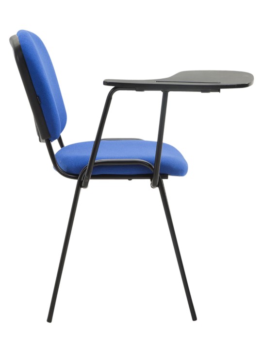 Conjunto de 4 cadeiras Ken com mesa dobrável em tecido, azul