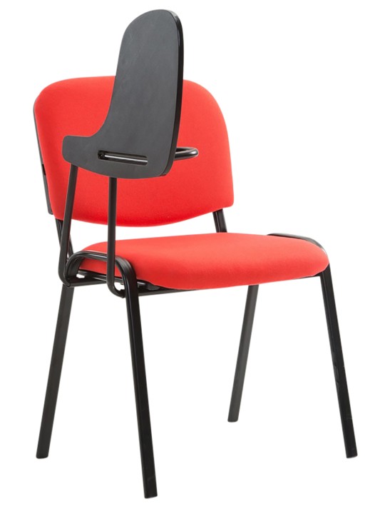 Conjunto de 4 cadeiras Ken com mesa dobrável em tecido, vermelho Conjunto de 4 cadeiras Ken com mesa dobrável em tecido, vermelho