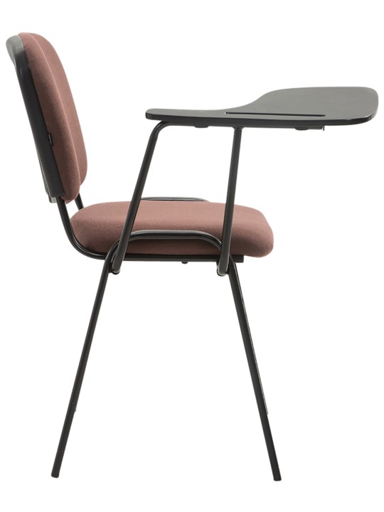 Conjunto de 4 cadeiras Ken com mesa dobrável em tecido, castanho Conjunto de 4 cadeiras Ken com mesa dobrável em tecido, castanho