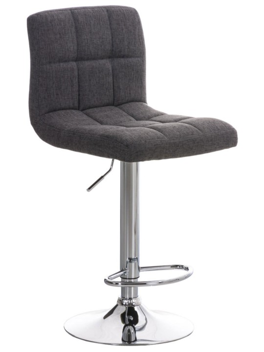 Conjunto de 2 bancos altos Peru TECIDO C, cinza claro