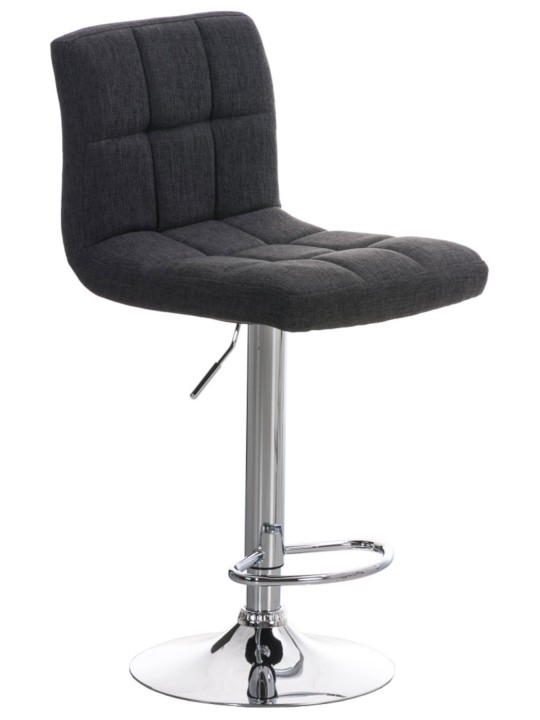 Conjunto de 2 bancos altos Peru TECIDO C, cinza escuro