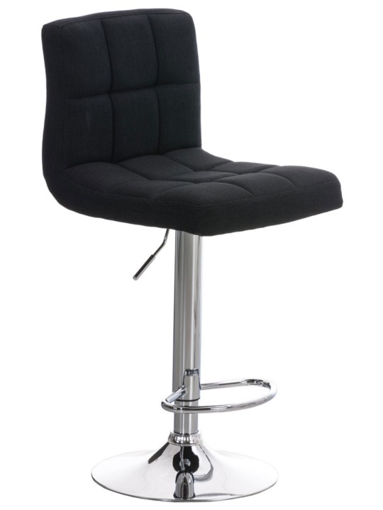 Conjunto de 2 bancos altos Peru TECIDO C, preto