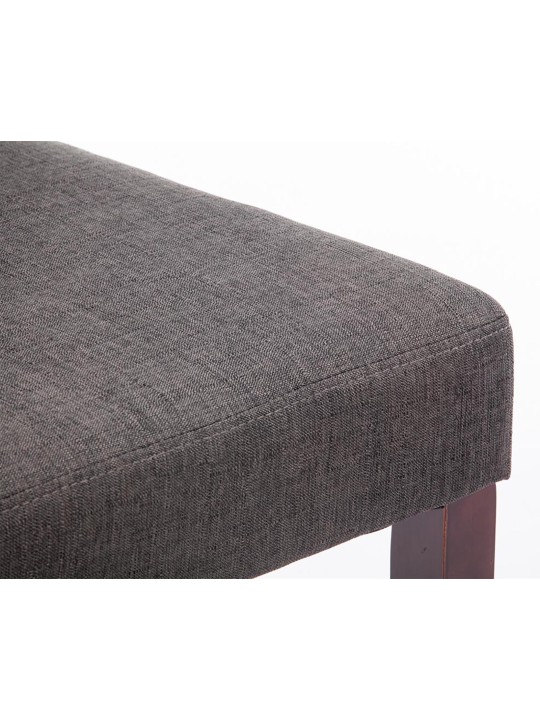 Cadeira da sala de jantar Ina tecido cappuccino, cinza escuro