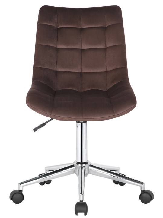 Cadeira de escritório Medford veludo, castanho