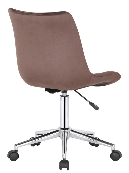 Cadeira de escritório Medford veludo, castanho