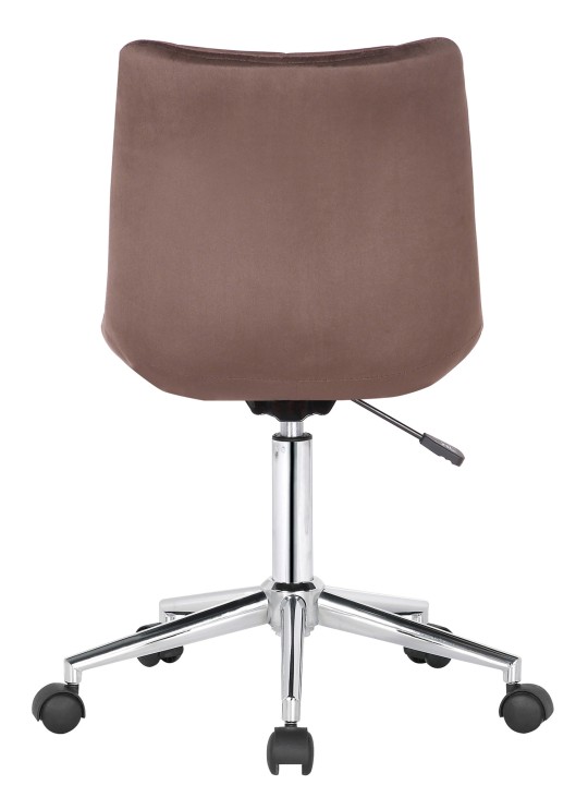Cadeira de escritório Medford veludo, castanho