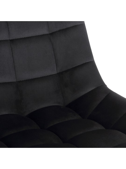 Cadeira de escritório Medford veludo, preto