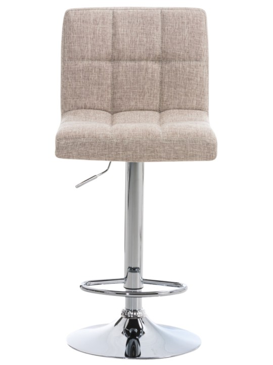 Conjunto de 2 bancos altos Peru TECIDO C, creme