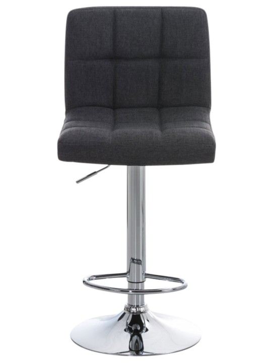 Conjunto de 2 bancos altos Peru TECIDO C, cinza escuro