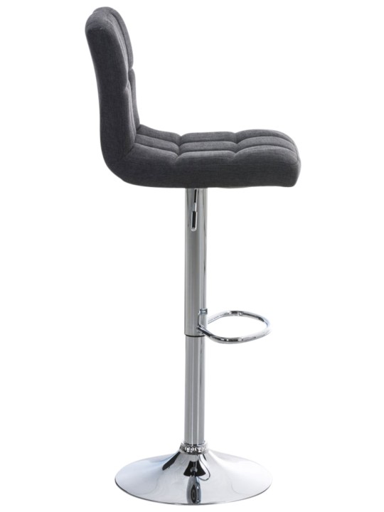 Conjunto de 2 bancos altos Peru TECIDO C, cinza escuro