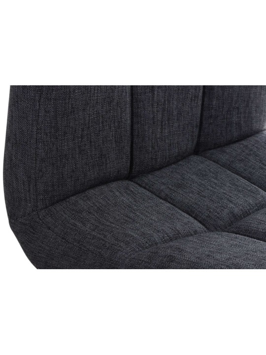 Conjunto de 2 bancos altos Peru TECIDO C, cinza escuro