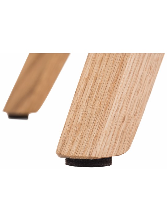 Cadeira Pegleg tecido Quadrado natural, azul