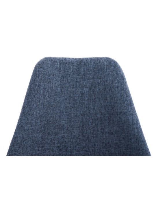 Cadeira Pegleg tecido Quadrado, azul