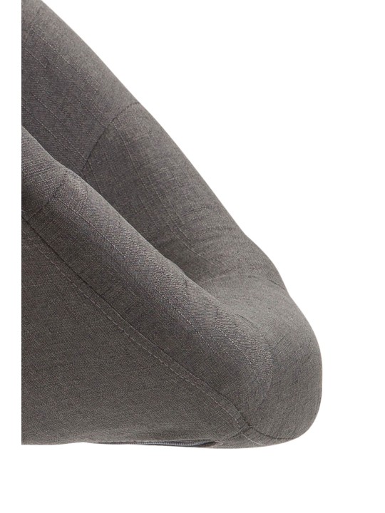 Banqueta alta London V2 tecido cromado, cinza escuro