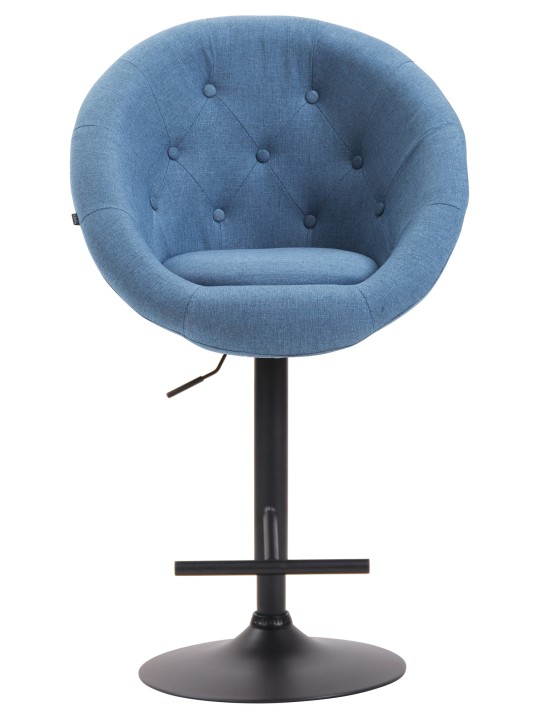 Banqueta alta London V2 tecido, azul