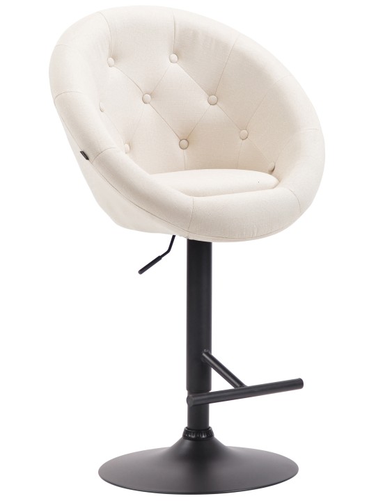 Banqueta alta London V2 tecido, creme