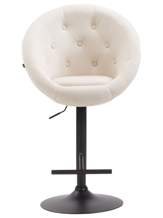 Banqueta alta London V2 tecido, creme